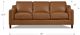 Hydeline® Bella Cognac Brown Sofa-1