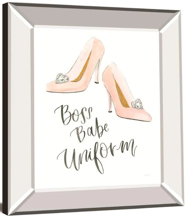 Classy Art Boss Babe III by Jenaya Jackson Mirror Framed Wall Art-1