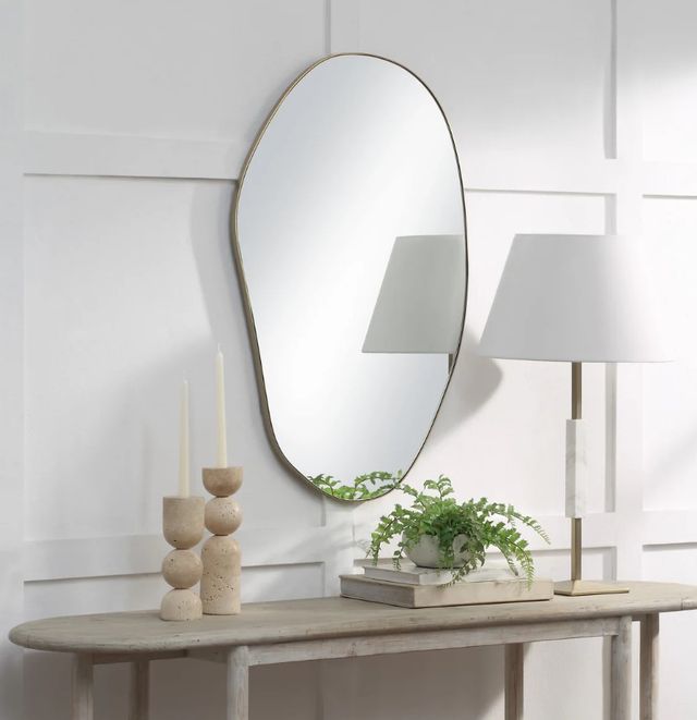 Renwil® Gela Matte Black Accent Mirror-1