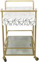 Bassett Mirror Bottoms Up Bar Cart-2