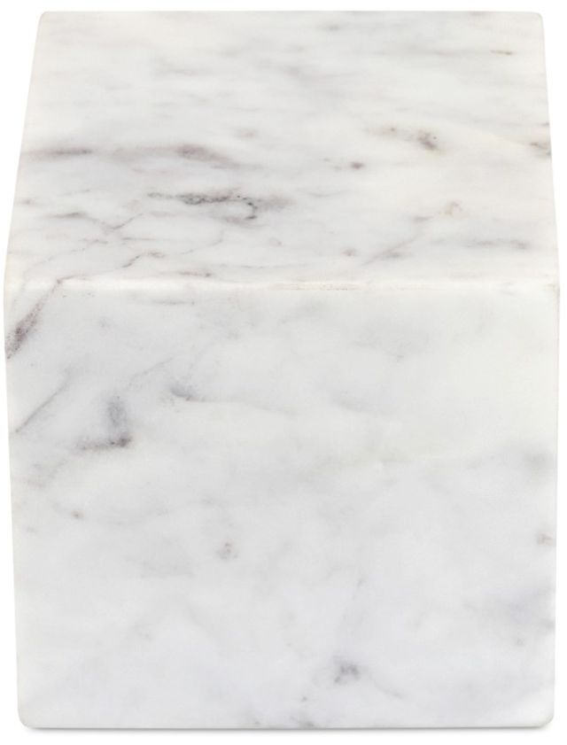 Moe's Home Collection Cora Purple/White Cube Banswara Marble Tabletop Accent-1