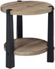 Signature Design by Ashley® Ridgester Light Brown End Table with Black Base-0