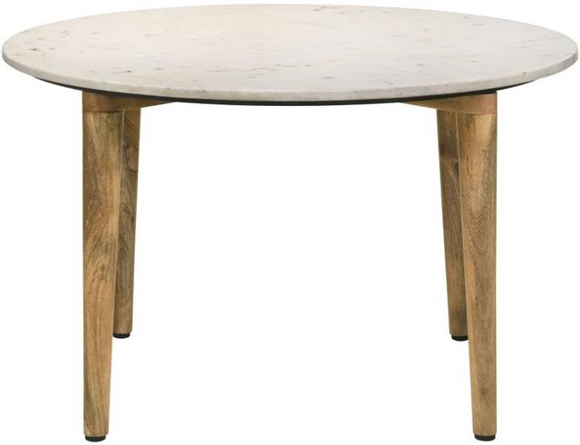 Coaster® Aldis Natural/White Coffee Table-1