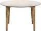 Coaster® Aldis White Coffee Table with Natural Base-1