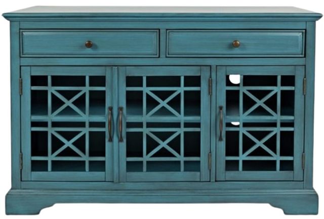 Jofran Inc. Craftsman Antique Blue 50" Media Console-2