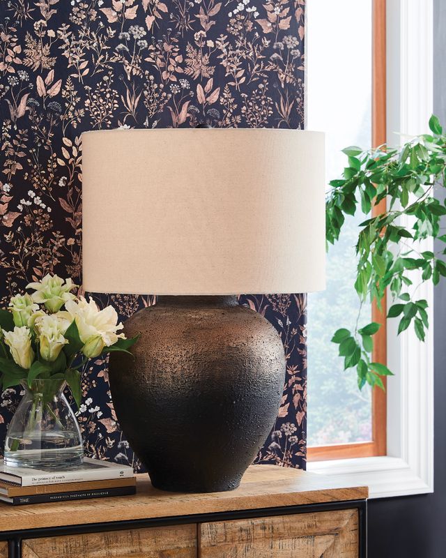 Signature Design by Ashley® Newgerhard Black/Brown Table Lamp-2