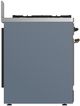 Ilve® Majestic III 30" Blue Grey Freestanding Dual Fuel Liquid Propane Range with Triple Glass Door and Burnished Trim-4