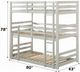 ACME Furniture Ronnie Light Gray Twin Over Twin Triple Youth Bunk Bed-2