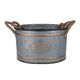 A & B Home 3-Piece Gunmetal Decorative Pot Set-2