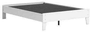 Signature Design by Ashley® Hallityn Matte White Youth Full Platform Bed