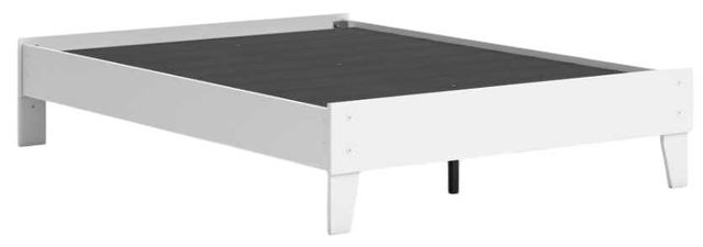 Signature Design by Ashley® Hallityn Matte White Youth Full Platform Bed-1
