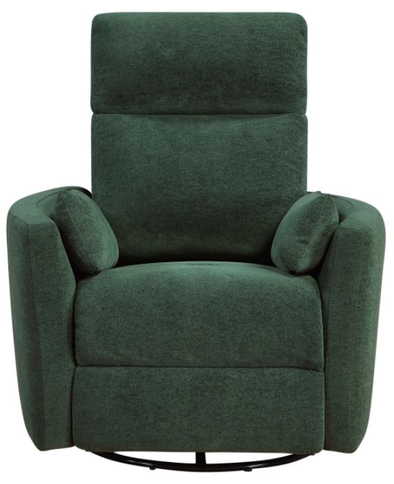 Homelegance® Desso Green Swivel Glider Manual Reclining Chair-2