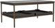 Riverside Furniture Elkmont Ravenwood Glass Top Coffee Table with Brown Base-0