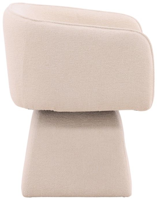 Dovetail Furniture Jonie Lola Cream Swivel Chair-2