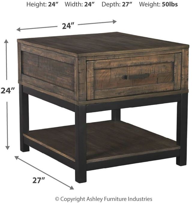 Signature Design by Ashley® Johurst Grayish Brown End Table-2