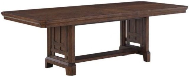 Winners Only® Kentwood Brown 96" Trestle Table-0