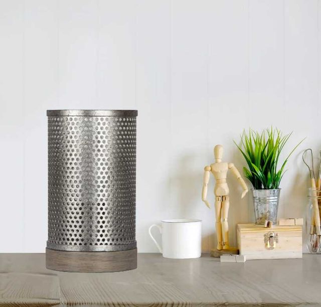 Adesso® Industrial Galvanized Steel Table Lantern-1