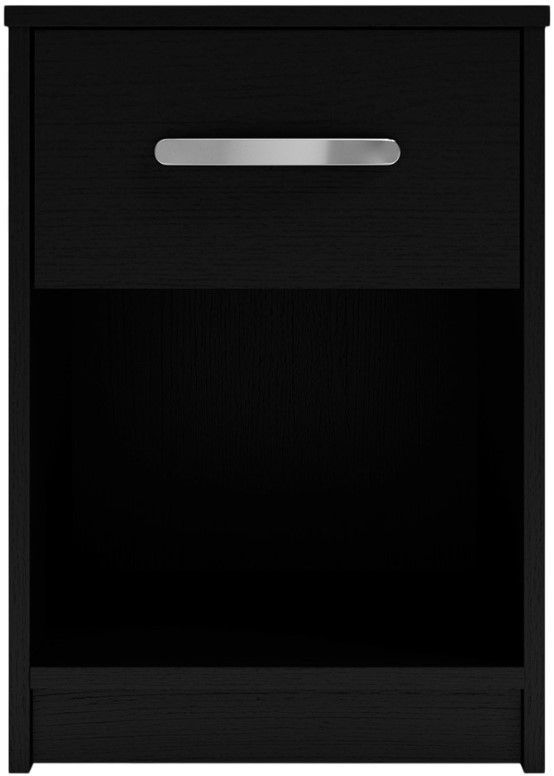 Signature Design by Ashley® Finch Black 1-Drawer Nightstand-1
