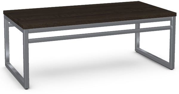 Amisco Customizable Crawford Solid Birch Coffee Table with Metal Frame-0