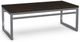 Amisco Customizable Crawford Solid Birch Coffee Table with Metal Frame-0