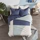 Olliix by Albany Reversible Aqua King/California King Cotton Printed Coverlet Set-5