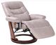 BenchMaster Valencia II Light Gray Manual Flip-Up Footrest Recliner-4