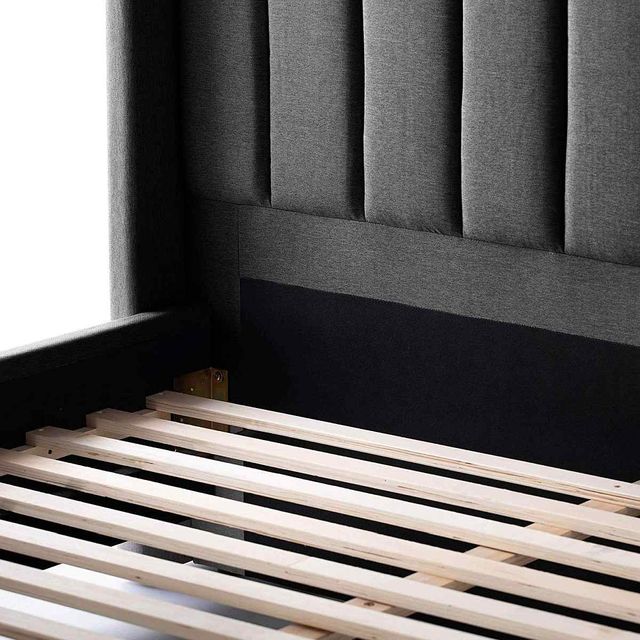 Malouf® Blackwell Charcoal Full Designer Bed-1