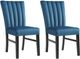 Elements International Bellini Navy Blue Side Chair-1