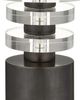 Currey & Company Shani Clear Drinks Table with Bronze Base-2