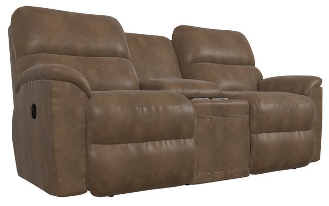 La-Z-Boy® Brooks Ash Manual Reclining Loveseat with Console-0