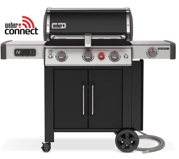 Weber® Grills® Genesis II EX-335 59" Black Freestanding Natural Gas Smart Grill-0