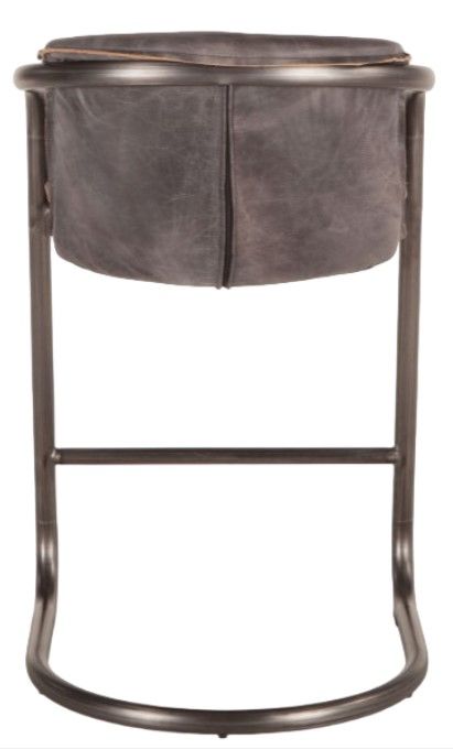 Home Trends & Design Portofino Antique Ebony/Gunmetal Counter Chair-3
