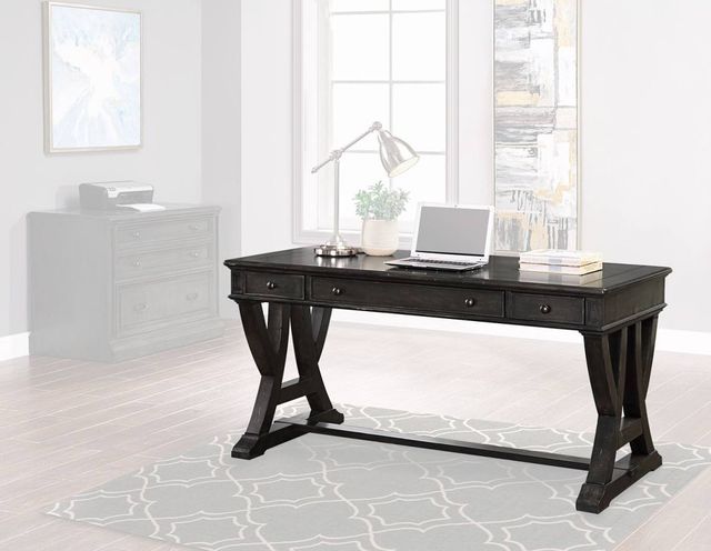 Parker House® Washington Heights Washed Charcoal Writing Desk-3