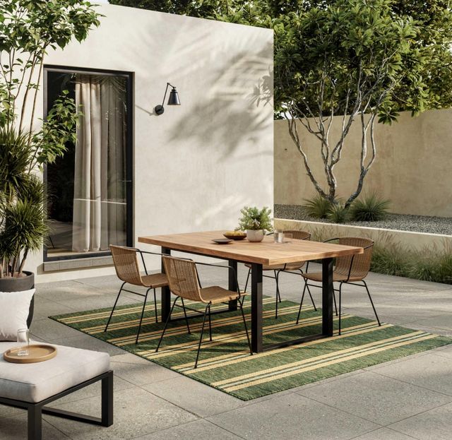 Nourison Home™ Horizon Green 5'x7' Style 5 Area Rug-1