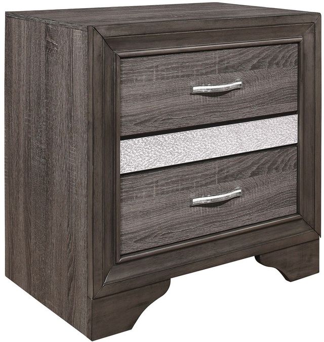 Mazin Furniture Luster Gray Nightstand-1