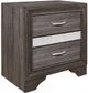 Mazin Furniture Luster Gray Nightstand-1