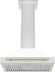 ZLINE 30" Autograph Edition White Matte Wall Mounted Range Hood-3