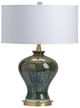 Crestview Collection Draper Urn Gold/Green Table Lamp-0