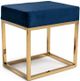 VIG Furniture Modrest Downey Blue Velvet Stool Ottoman-0