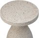 Dovetail Furniture Savitri Off White Terrazzo Outdoor Side Table-3