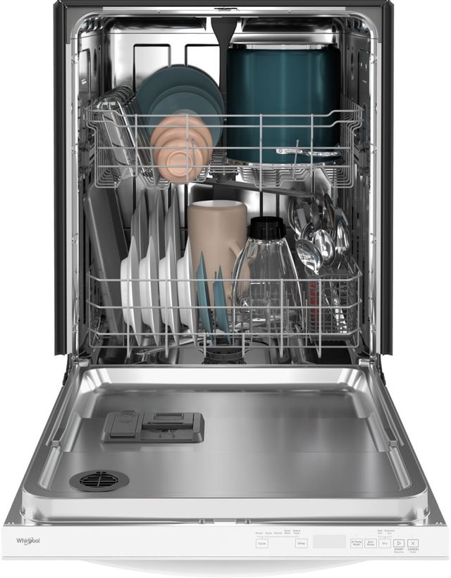 Whirlpool® 24" White Built In Dishwasher with AI Intelligent Wash and Tall Top Rack-2