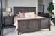 Urban Collections by Yutzy Woodworking Champagne Retreat White Oak Twin Crown Panel Bed-1