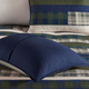 Olliix by Woolrich Spruce Hill Green King/California King Oversized Cotton Quilt Mini Set-2