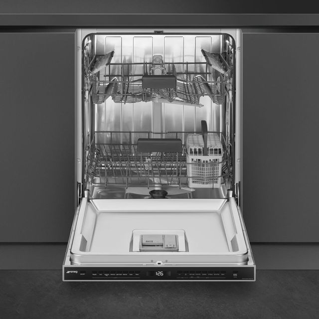 Smeg 24" Stainless Steel Built-In Top Control Dishwasher-3