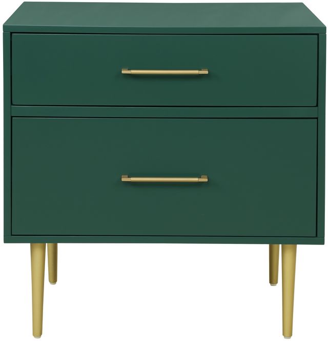 Linon Gwyneth Dark Green Nightstand -2