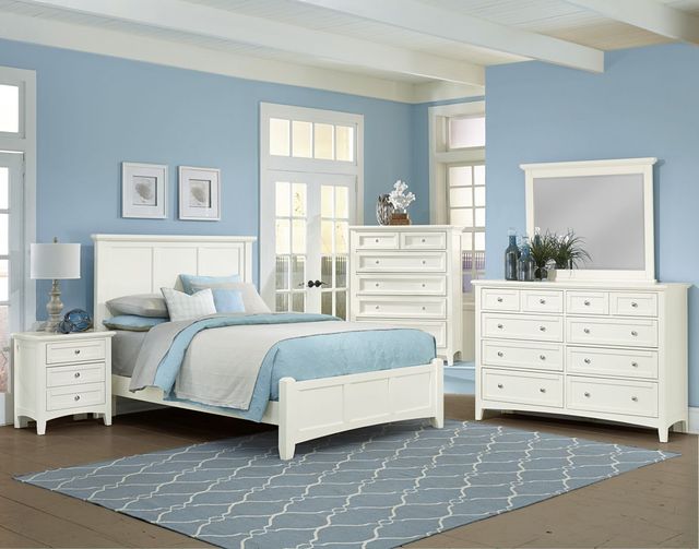 Vaughan-Bassett Bonanza White California King Panel Bed-1