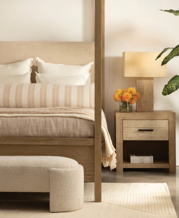 Dovetail Furniture Casa Off White Bench-1