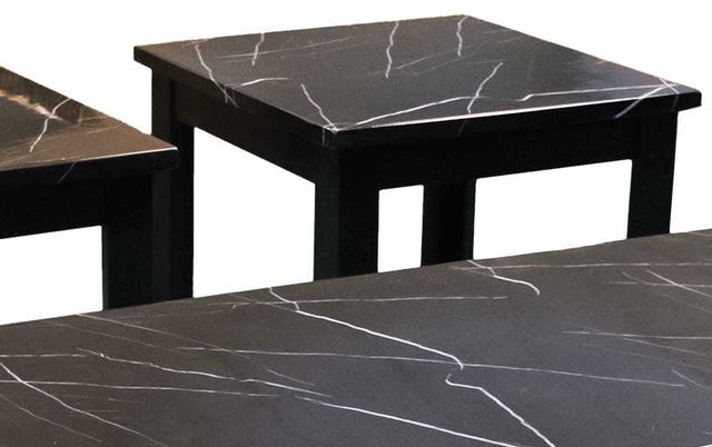American Wholesale Furniture 3-Piece Black/Espresso Faux Marble Tables-1