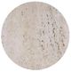 Moe's Home Collection Landon Beige Travertine Accent Table with Mango Wood Legs-3
