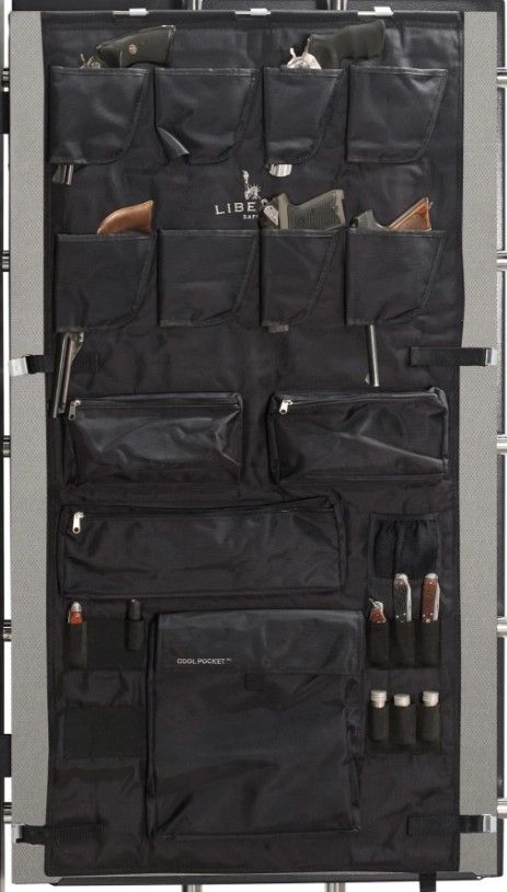 Liberty Safe Black 26" x 49" Gun Safe Door Panel Organizer-0